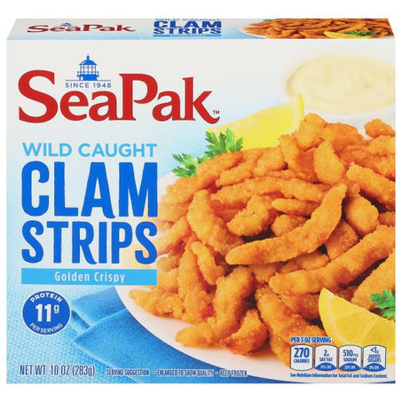 SeaPak Clam Strips in a Delicious Oven Crunchy Breading, Frozen