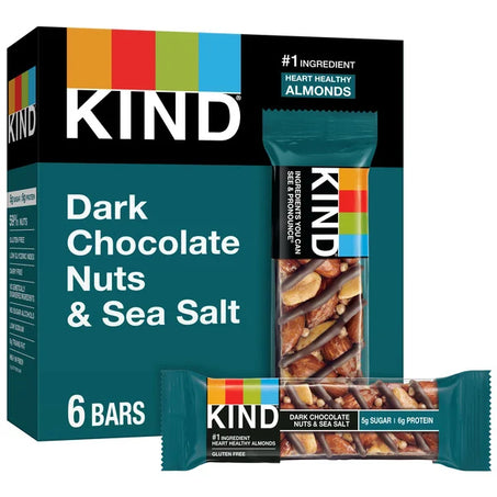 KIND Dark Chocolate Nuts & Sea Salt 6 Bars