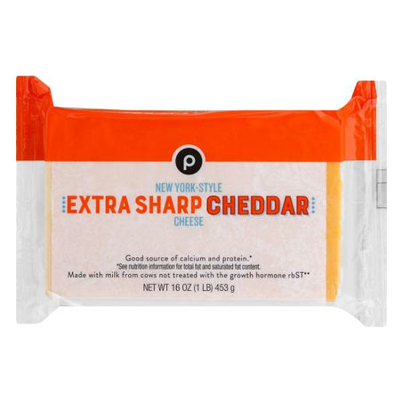 Publix Cheese, Extra Sharp Cheddar, New York-Style 16 oz
