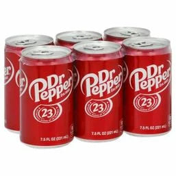 Dr Pepper 6 Pack Mini Cans