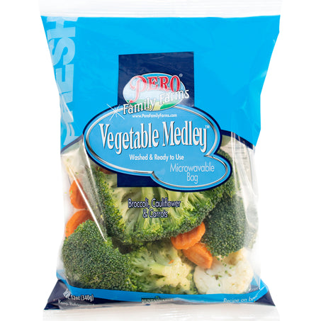 Pero Family Farms Vegetable Medley, Broccoli, Cauliflower & Carrots 12 oz