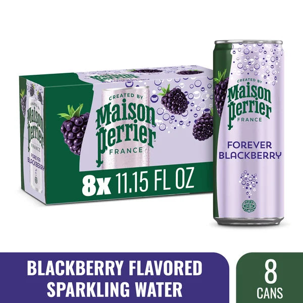 Maison Perrier Forever Blackberry Flavored Sparkling Water 8 x 11.15 fl oz