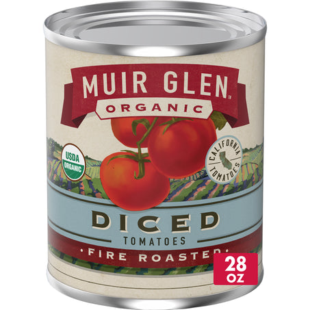 Muir Glen Organic Diced Fire Roasted Tomatoes 28 oz