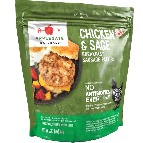 Applegate Chicken & Sage Breakfast Sausage Patties