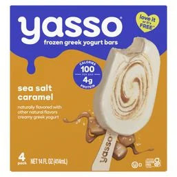 Yasso Frozen Greek Yogurt Bars Sea Salt Caramel Bars
