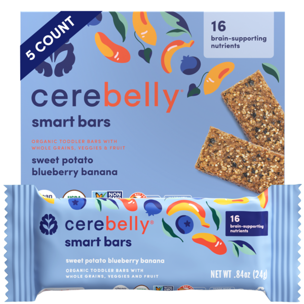 Cerebelly Organic Blueberry Banana, Smart Bar