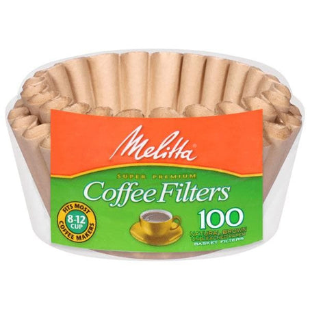 Melitta Coffee Filters, Paper, Natural Brown 100 ct