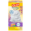 Glad ForceFlex Kitchen Drawstring Trash Bags 40 ct