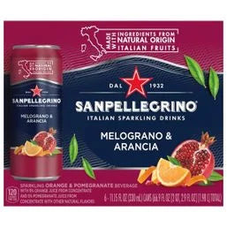 San Pellegrino Pomegranate & Orange Italian Sparkling Drinks 6 x 11.15 fl oz
