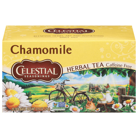 Celestial Seasonings Herbal Tea, Caffeine Free, Chamomile, Tea Bags 20 ct