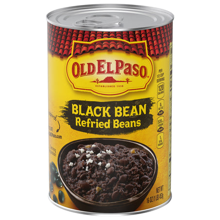 Old El Paso Refried Beans, Black Bean