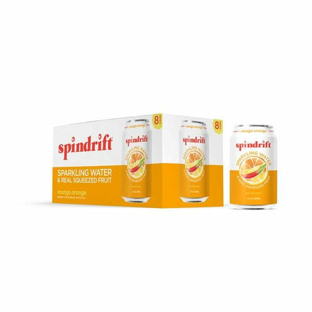 Spindrift Sparkling Water Orange Mango 8 x 12 fl oz