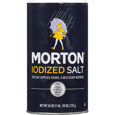 Morton Salt, Iodized, 26 Ounce