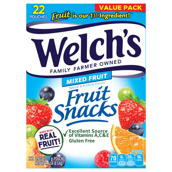 Welch's Fruit Snacks, Mixed Fruit 22 ct