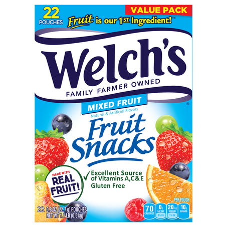 Welch's Fruit Snacks, Mixed Fruit 22 ct