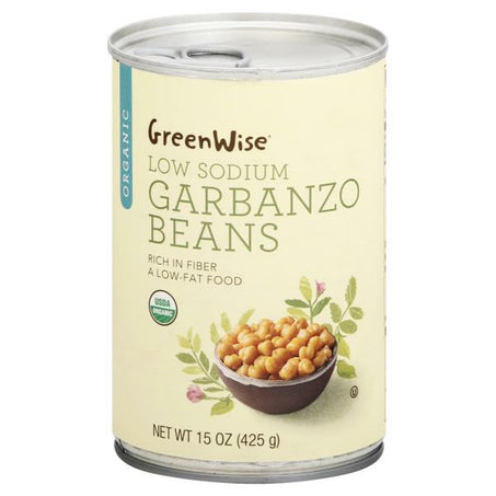 GreenWise Organic Low Sodium Garbanzo Beans 15 oz