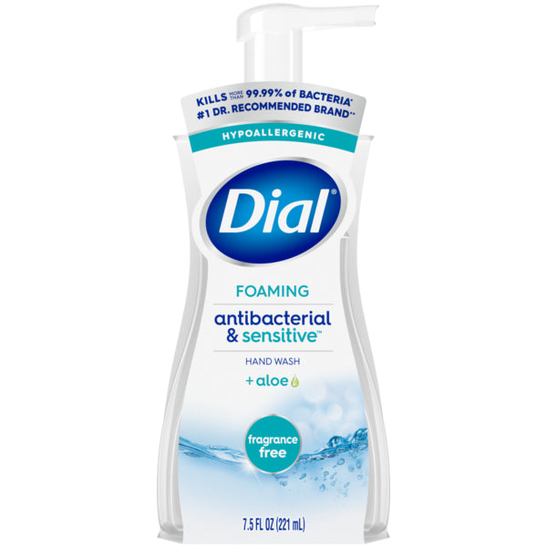 Dial Antibacterial Foaming Hand Wash, Fragrance Free 7.5 fl oz
