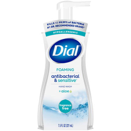 Dial Antibacterial Foaming Hand Wash, Fragrance Free 7.5 fl oz