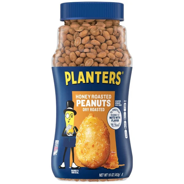 Planters Dry Honey Roasted Peanuts 16 oz
