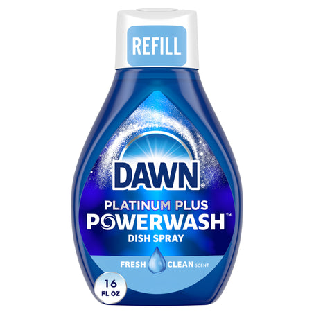Dawn Platinum Powerwash Dish Spray, Dish Soap, Fresh Scent Refill 16 fl oz