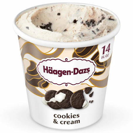 Haagen-Dazs Cookies & Cream Ice Cream Pint