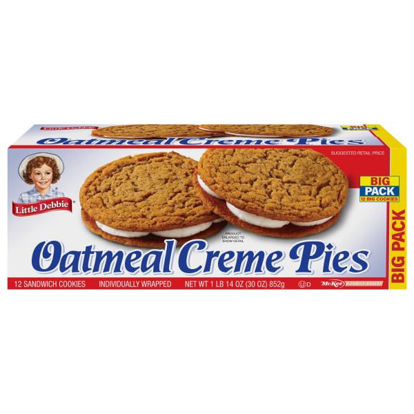 Little Debbie Oatmeal Creme Pies 12 ct  Big Pack