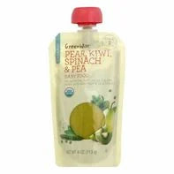GreenWise Stage 2 (6 Months+) Organic Pear, Kiwi, Spinach & Pea Baby Food