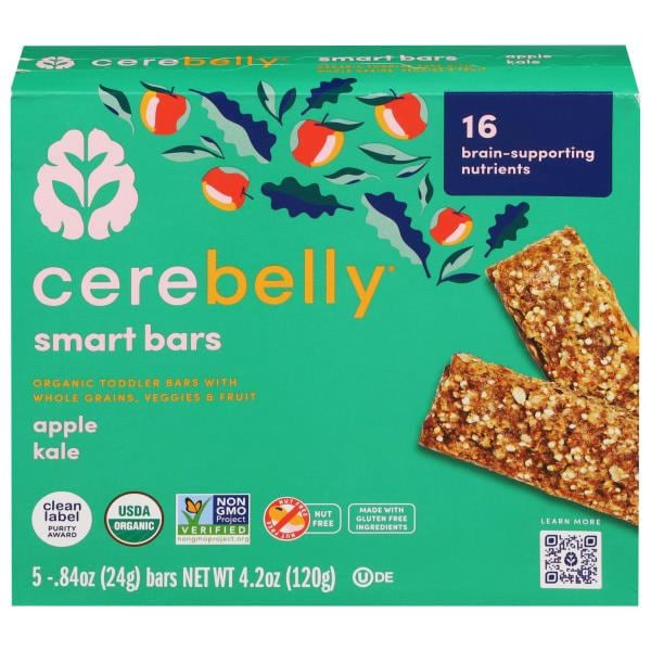 Cerebelly Smart Bars, Apple Kale