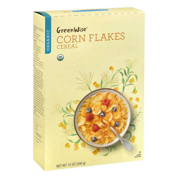 GreenWise Cereal, Organic, Corn Flakes 12 oz