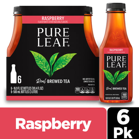 Pure Leaf Raspberry Iced Tea • 6 x 16.9 fl oz