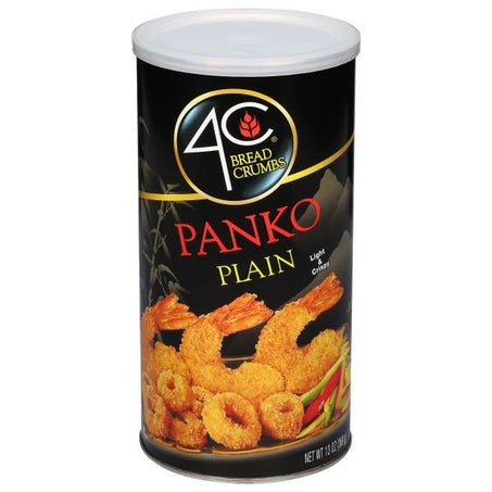 4C Foods Bread Crumbs, Plain, Panko 13 oz