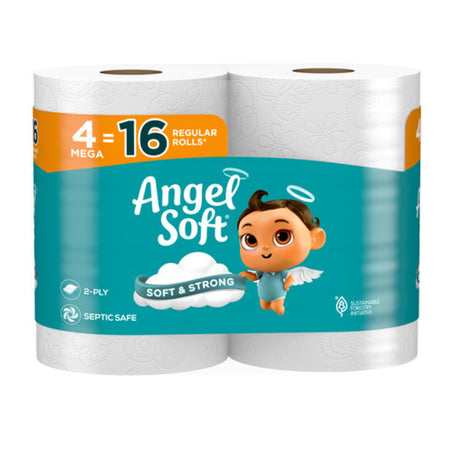 Angel Soft Toilet Paper 4 ct