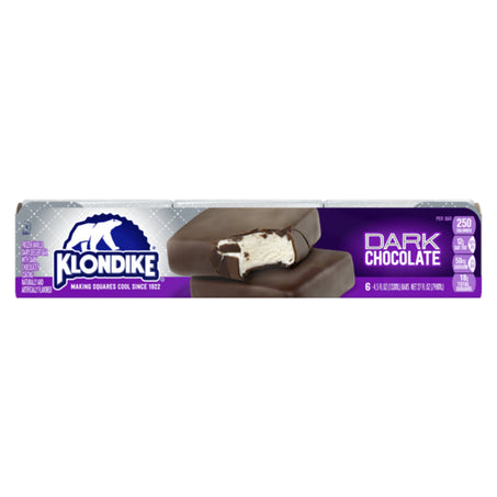 Klondike Frozen Dairy Dessert Bars Dark Chocolate