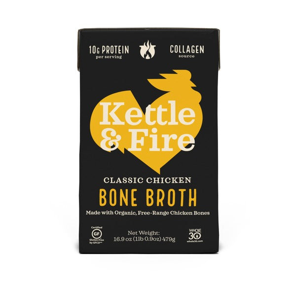 Kettle & Fire Chicken Bone Broth 16.9 oz