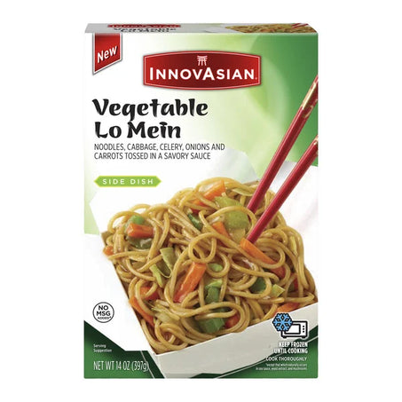 InnovAsian Vegetable Lo Mein, Frozen Side Dish 14 oz