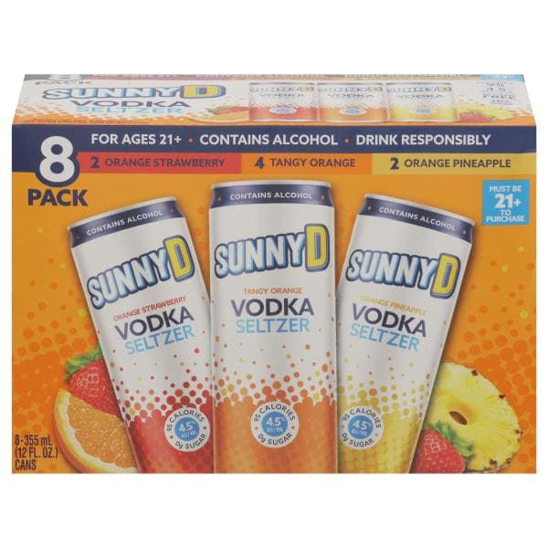 SunnyD Vodka Seltzer Vodka Seltzer 8 pack