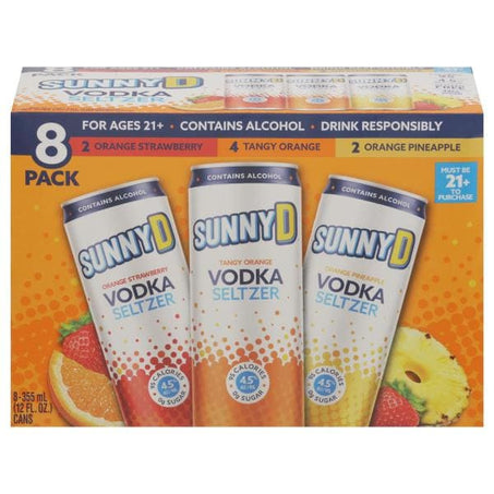 SunnyD Vodka Seltzer Vodka Seltzer 8 pack