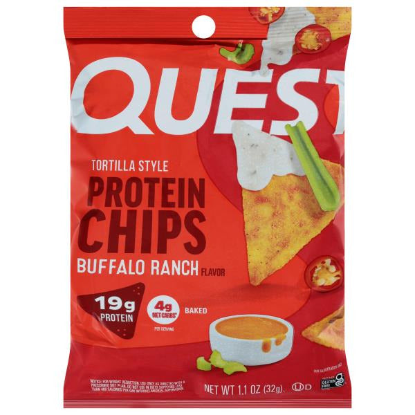 Quest Tortilla Style Buffalo Ranch Flavor Protein Chips