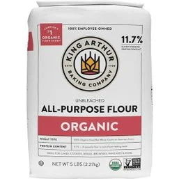 King Arthur Baking Company All-Purpose Flour, Organic, Unbleached 5 lb
