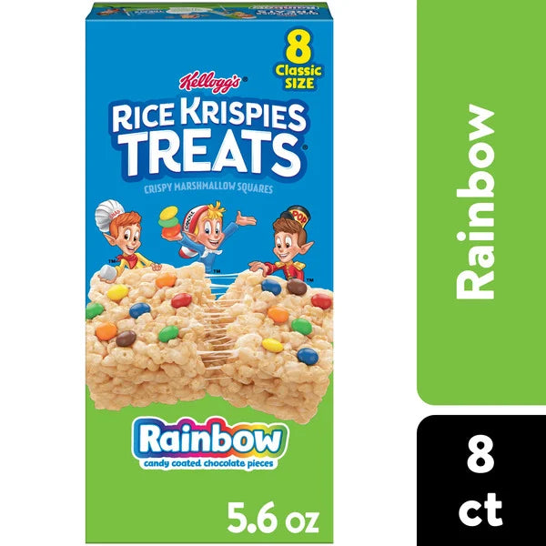 Kellogg's Rice Krispies Treats, Rainbow 8 Count