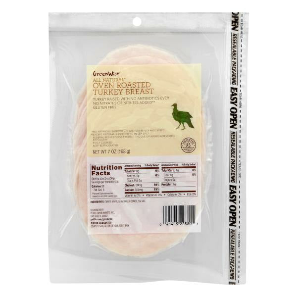 GreenWise Turkey Breast, Oven Roasted 7 oz