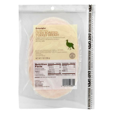 GreenWise Turkey Breast, Oven Roasted 7 oz