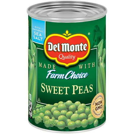 Del Monte Sweet Peas Canned Vegetables 15 oz