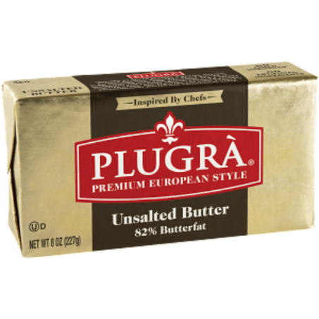 Plugrà Premium European Style Unsalted Butter 8 oz