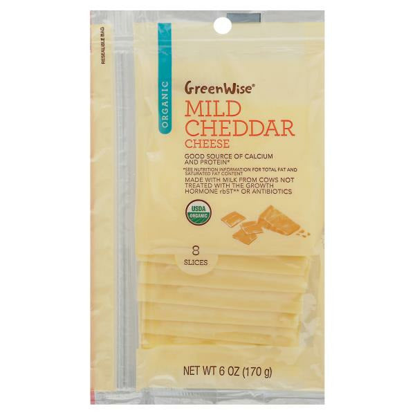 GreenWise Cheese, Organic, Mild Cheddar 6 oz
