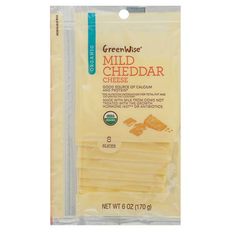 GreenWise Cheese, Organic, Mild Cheddar 6 oz