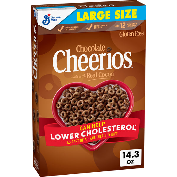 General Mills Chocolate Cheerios Large Size Cereal 14.3 oz Large Size