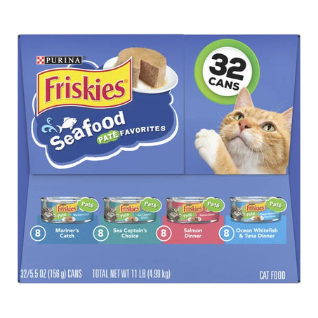 Purina Friskies Wet Cat Food Pate , Seafood Favorites  • 24 x 5.5 oz