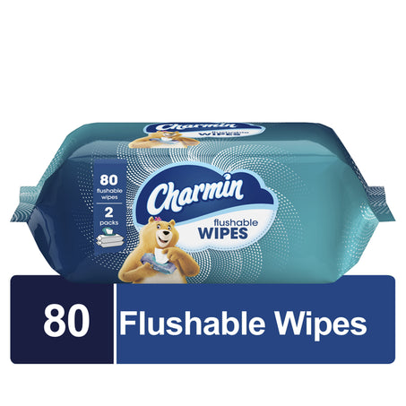 Charmin Flushable Wipes, 40 Wipes Per Pack 1 ct