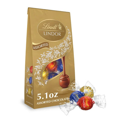 Lindt Lindor Assorted Chocolate Candy Truffles 5.1 oz